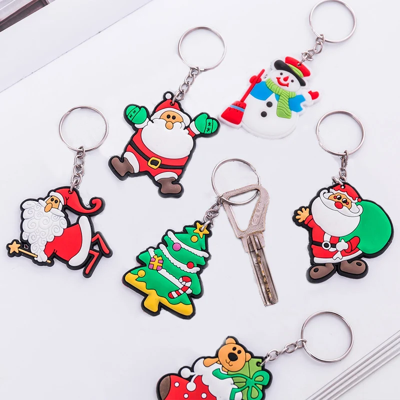 Новый рождественский брелок для ключей ювелирные изделия забавный мультяшный