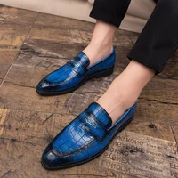 plus size mens italian leather shoes men brown dress shoe loafers for men elegant office shoe fashion men business leather shoes