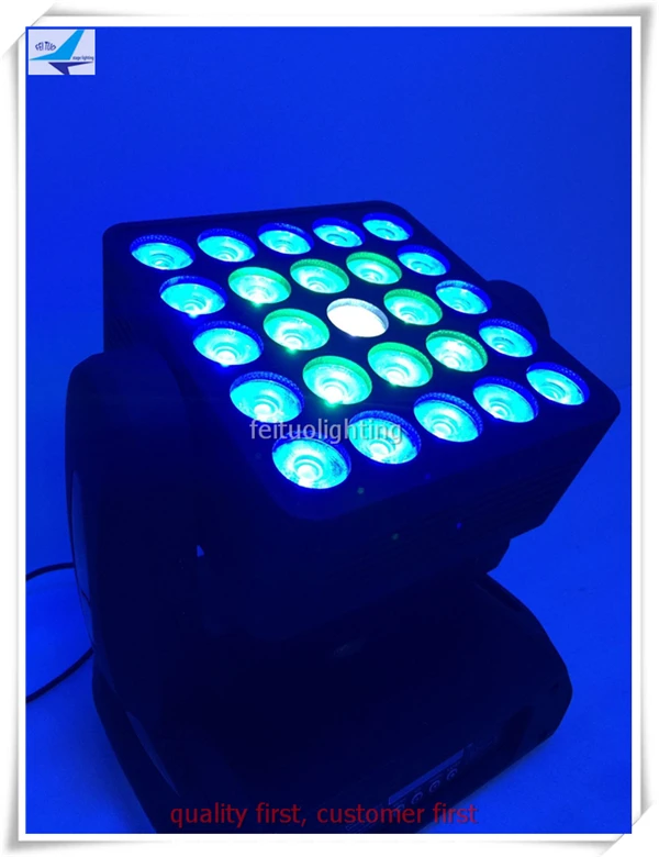 DMX 512 hot sale 25 *12W RGBW LED Moving head Matrix Beam Light for big event and high level club | Освещение