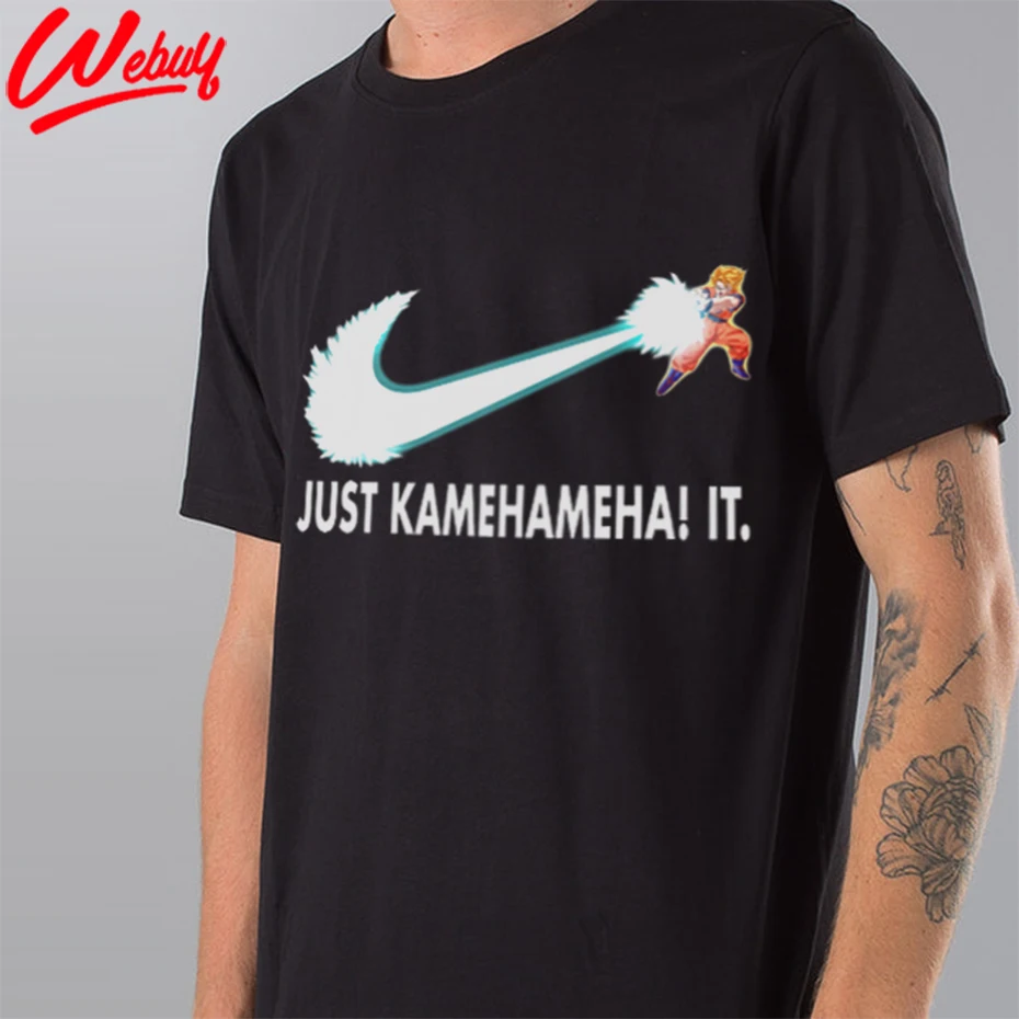 Crewneck Dragon Ball Z футболка просто Kamehameha It Goku футболки Супер Saiyan пользовательские Desgin футболка для мужчин с 3D принтом