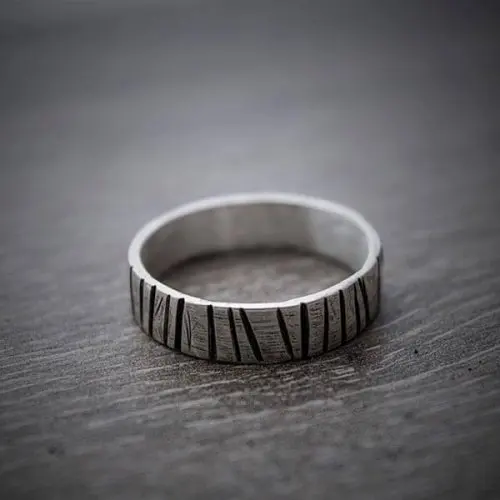 Simple Anillos Mujer Stainless Steel Women Wedding Retro Band Ring Fashion jewelry Dropshipping Couple Gift For Man | Украшения и