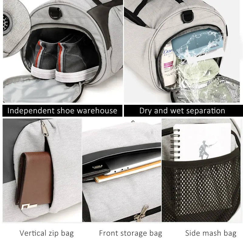 Популярная Водонепроницаемая Мужская спортивная сумка с карманом для обуви