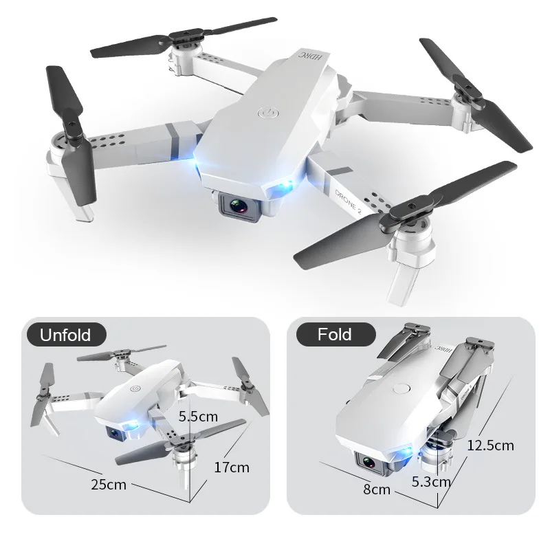 EBOYU E59 2 4 ГГц дрона с дистанционным управлением Wi-Fi FPV 4K HD Камера удержания высоты