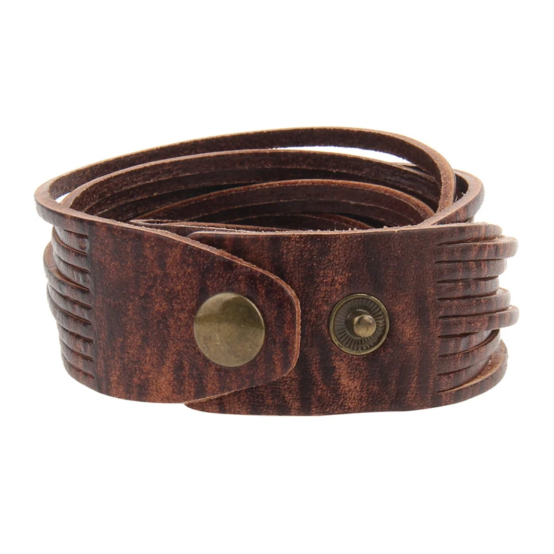 

Men's Cosplay Accessory Bracelet Retro Multilayer Leather Strap Steampunk Harajuku Style Renaissance Simple Pattern Bracelet