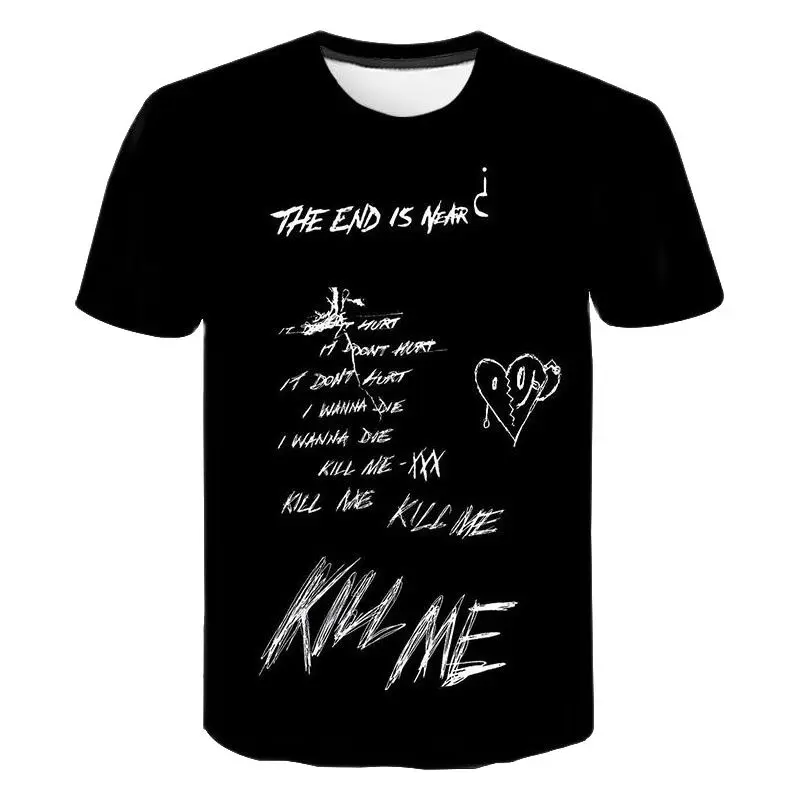 Футболка с 3D-принтом для мужчин и женщин модная повседневная Уличная одежда