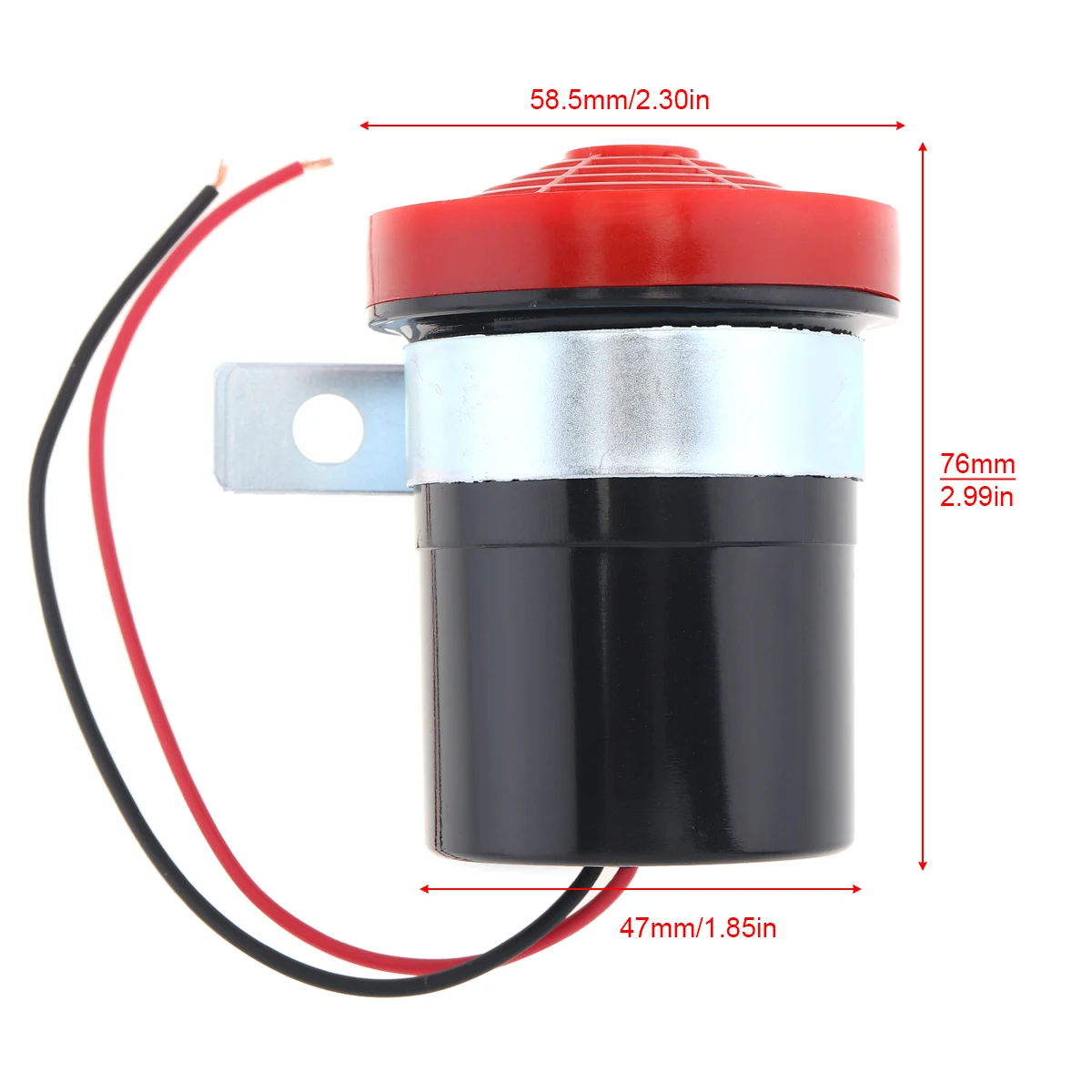 DC 12V 24V черного и красного цветов с 105dB вспять резервного копирования для машины