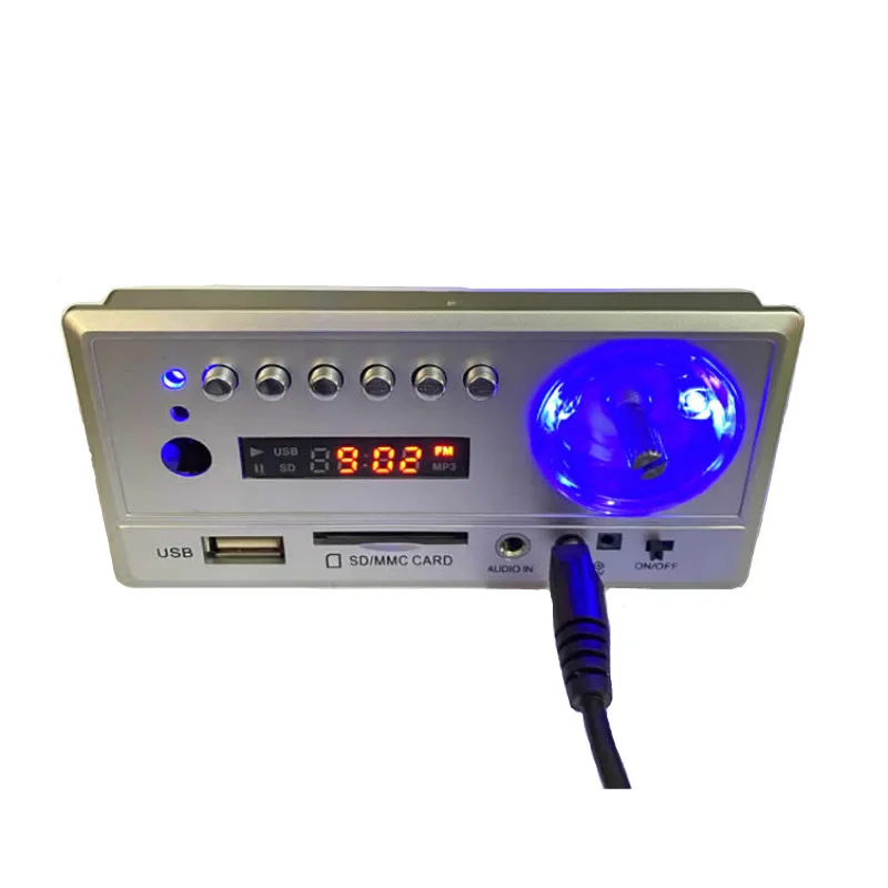 

SOTAMIA MP3 Decoder Board 3W Stereo Digital Power Amplifiers USB SD FM AUX Decoding With Panel EQ Tone For Home Audio