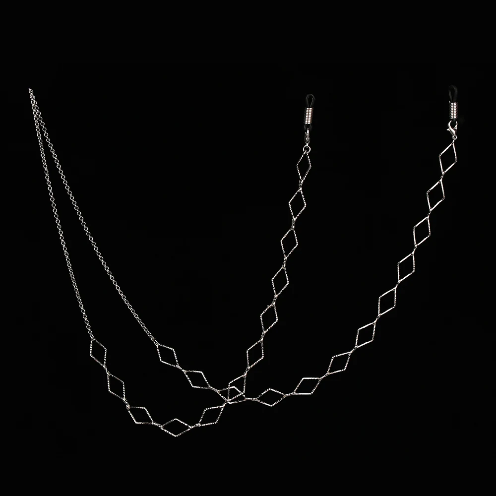 silver 2 Новинка 1 шт. цепочка для очков женские мужские очки аксессуары из нержавеющей стали 70 см Солнцезащитные очки ожерелье шнурок для очков ремешок для чтения - Цвет: silver 2
