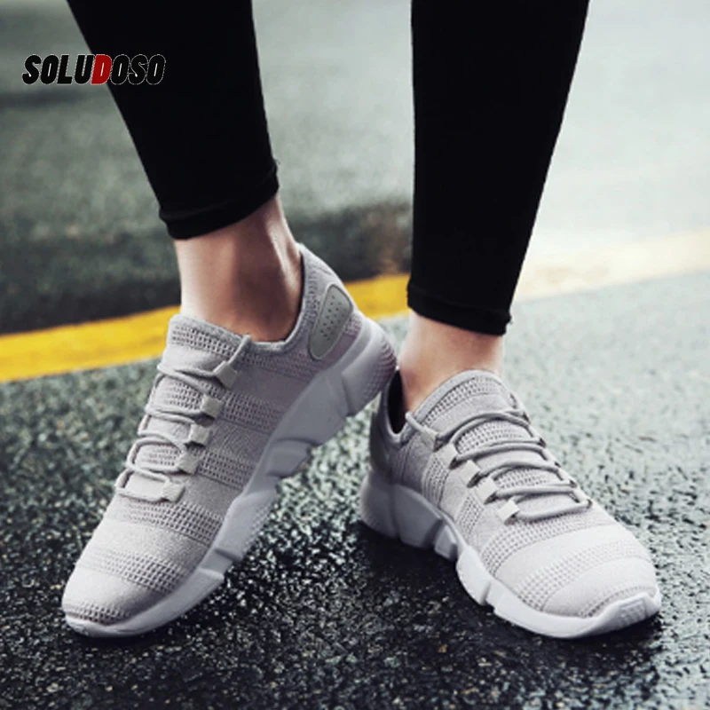 Кроссовки мужские на шнуровке Вулканизированная подошва дышащие сетчатые