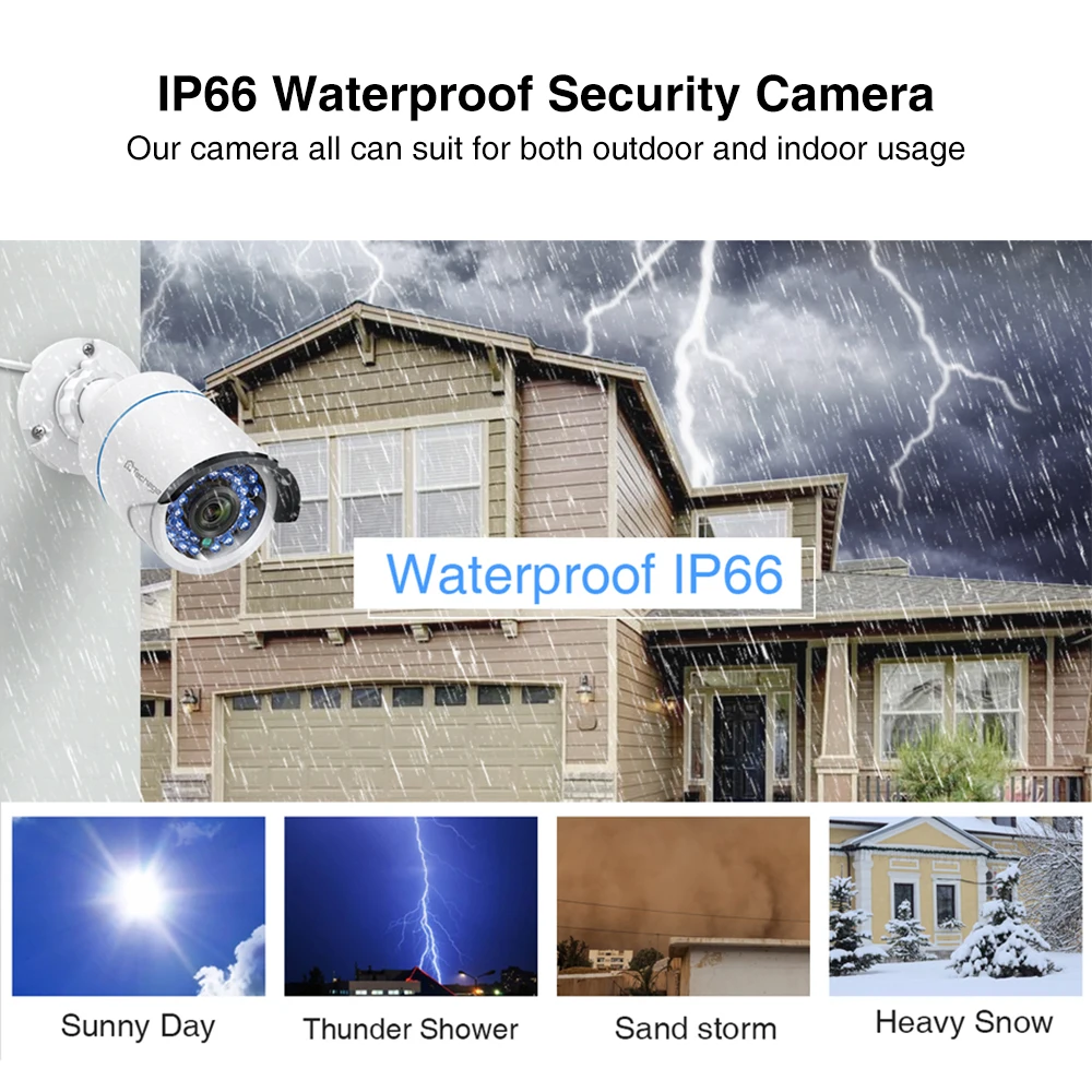 Камера Наружного видеонаблюдения Techage инфракрасная камера безопасности 8