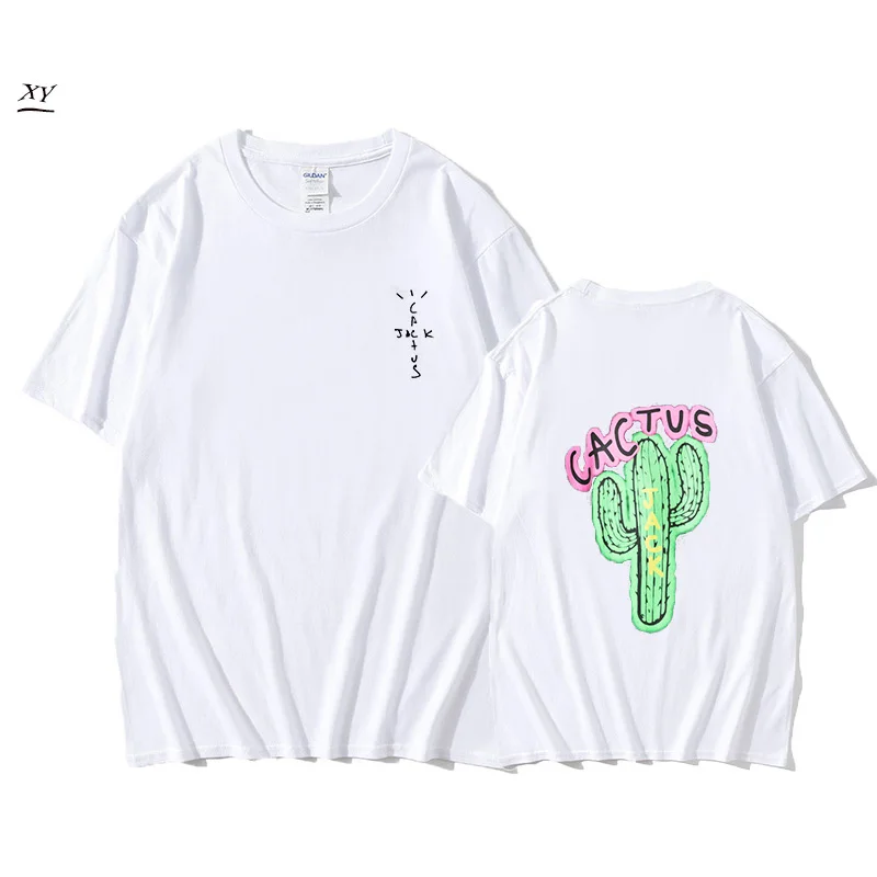 

Fashion Men T-Shirts Travis Scott Tour Short Sleeve CACTUS JACK Print Kanye West Men'S And Women'S Loose Short Sleeve T-Shirt