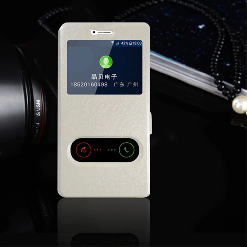 Чехол для Samsung A5 2017 чехол быстрое окошко просмотра ответа раскладной Galaxy чехлы