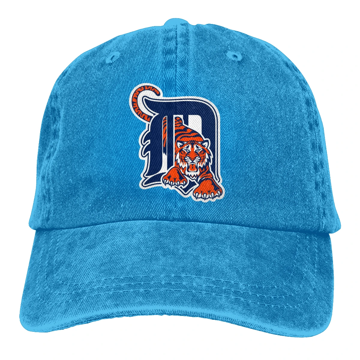 Бейсболка мужская в стиле хип-хоп хлопковая кепка с принтом тигра потертая волна