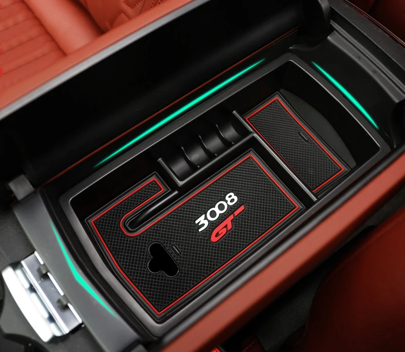 

Car Products Fit for Peugeot 3008 5008 2017-2021 Accessories Central Armrest Organizer Storage Box Container 1pcs Interior Parts