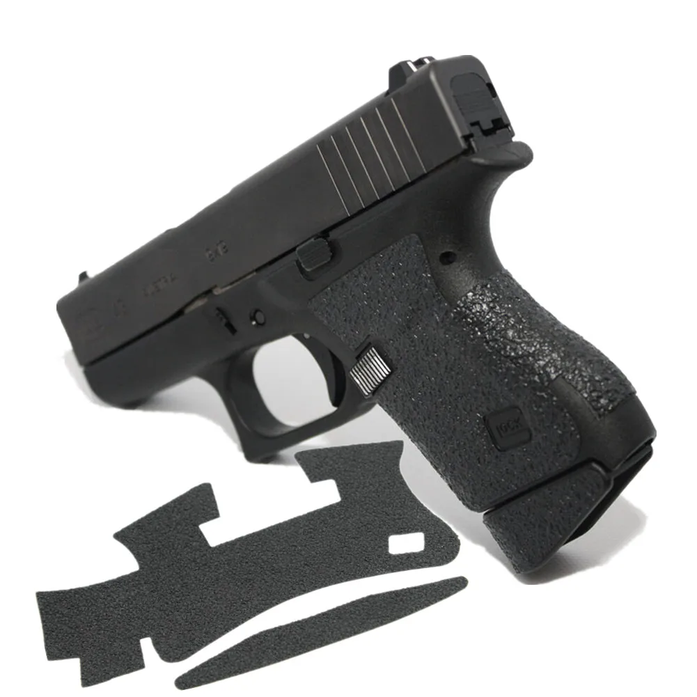 Нескользящая резиновая текстурная клейкая лента на заказ для Glock 43 Пистолетная ручка кобура Magwell клейкая 9 мм аксессуары для журналов