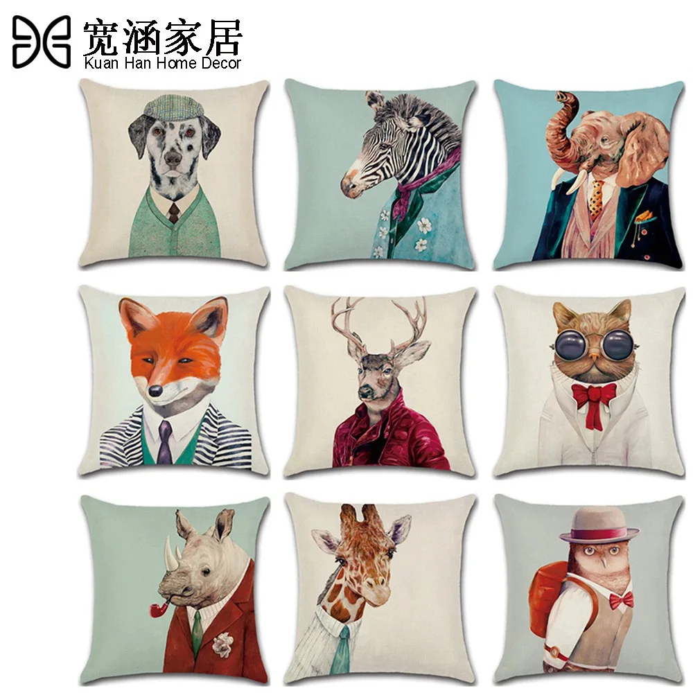 С животными из мультфильмов для подушки Чехол дома декоративный чехол на