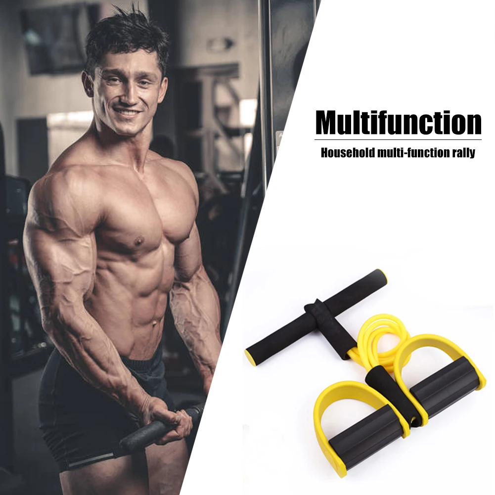 Tali Tarik Yoga Pita Latihan Resistensi Alat Latihan Inti Kekuatan Pelatih Pita Elastis Kebugaran Peralatan Kebugaran