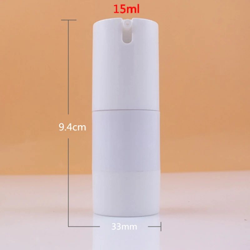 10 шт. пустые бутылки для безвоздушного насоса белая упаковка Пластик небольшой