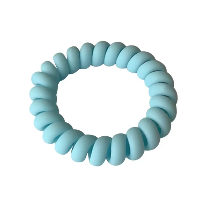 Резинка для волос женская однотонная пластиковая эластичная |