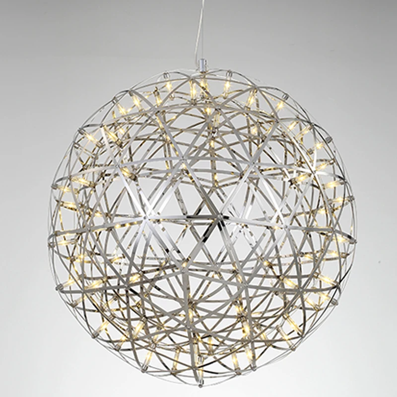 Подвесной светильник ручной работы из нержавеющей стали современный для виллы