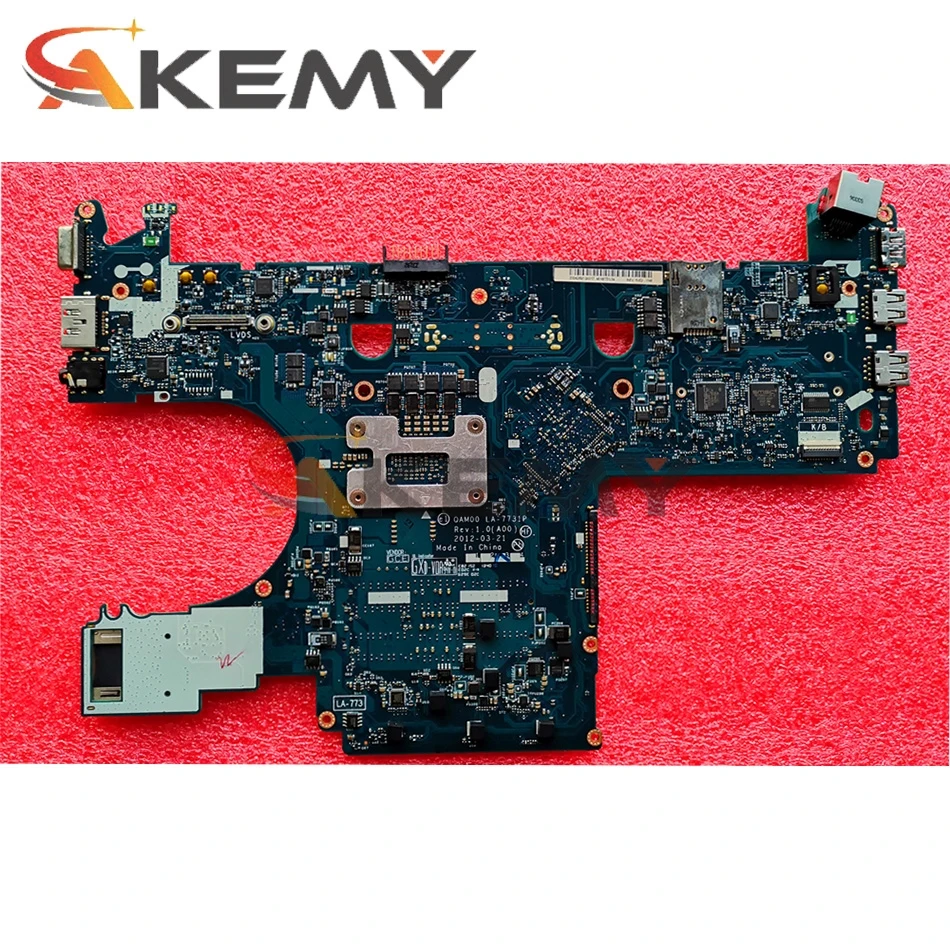 Akemy для Dell Latitude E6230 Материнская плата ноутбука CN-09G8F8 09G8F8 QAM00 LA-7731P основная SR0X8 I7-3540M