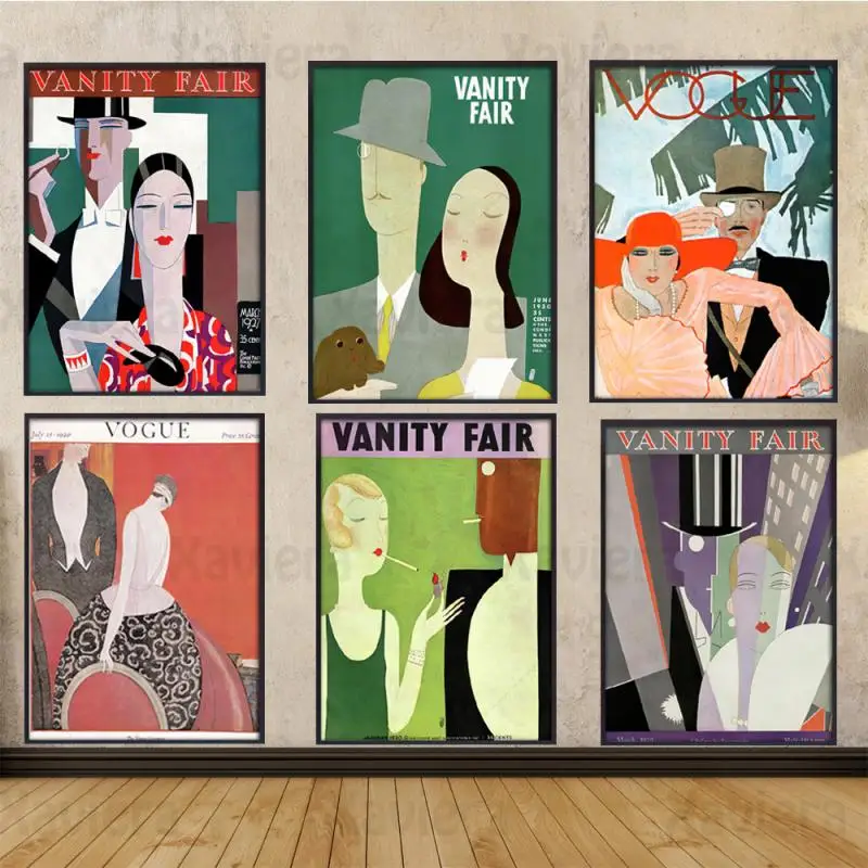 Постер на холсте в стиле ретро Женская картина украшение для дома настенная