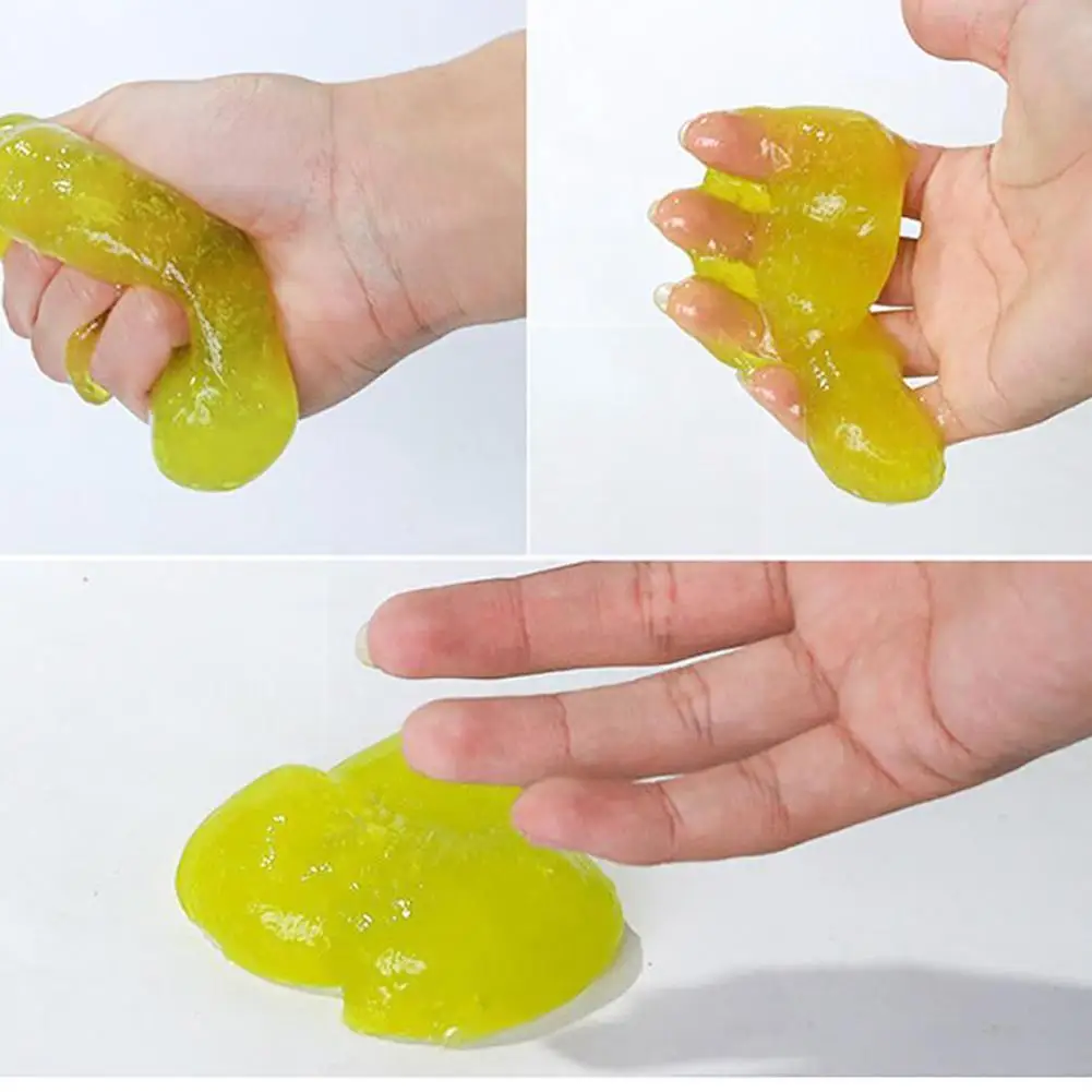

1pc Universal Crystal Car Outlet Dust Putty Cleaning Gel Washing Mud Wash Keyboard Cleaning Wash Car Slime Car Gel Mud V7y5