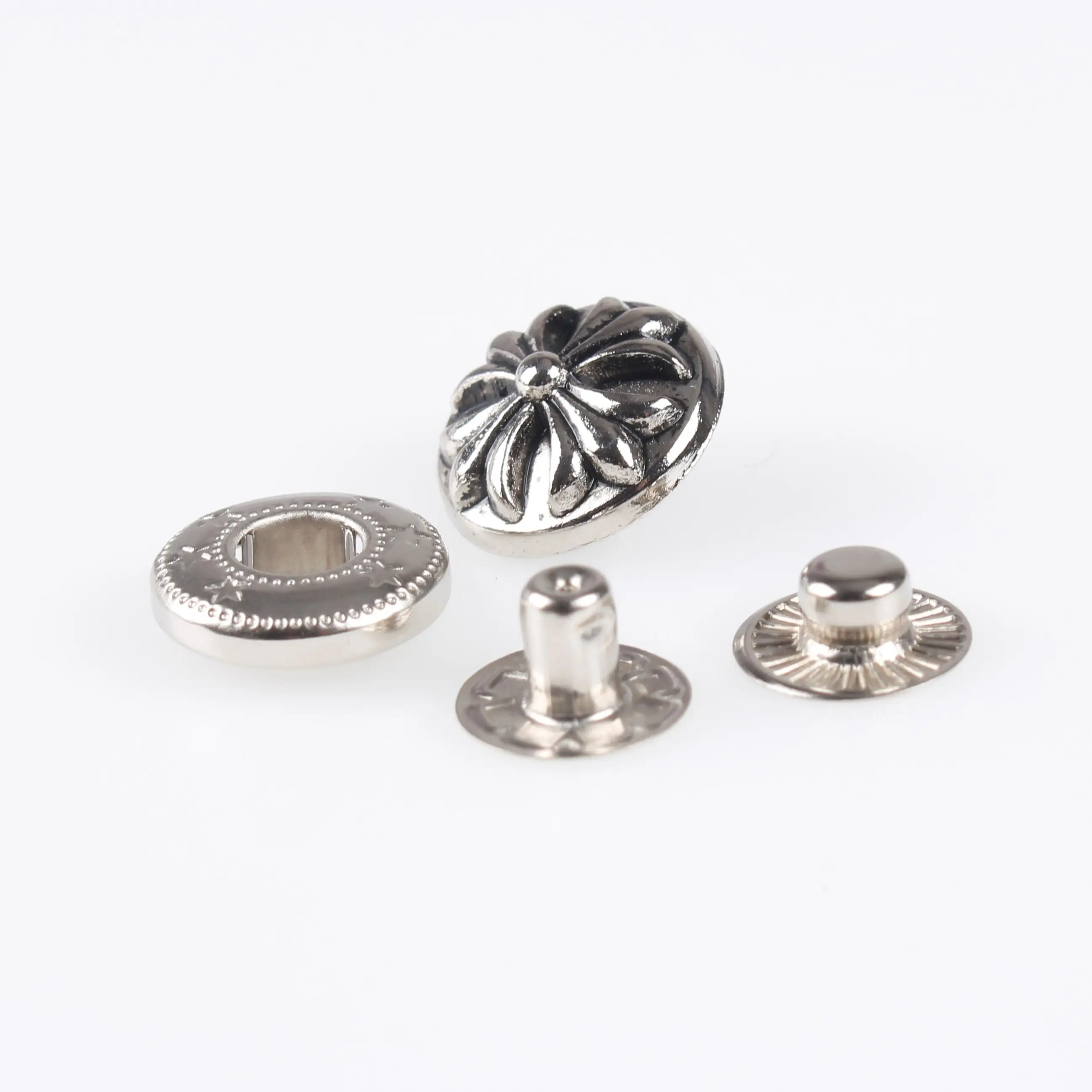 

Metal carved cross-shaped buckle clothing luggage leather DIY retro metal universal all-match button