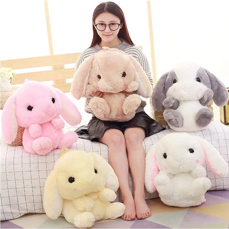 

Cute Kawaii Cartoon Rabbit Shoulder Bag Furry Toy Backpack Children Kids Girls Birthday Gift