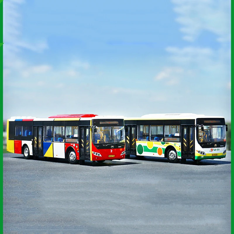 

1:42 scale Diecast Model yutong Hybrid energy electric bus car 1/42 Alloy Toy Car Miniature Collection for Boys Girls toy Gift