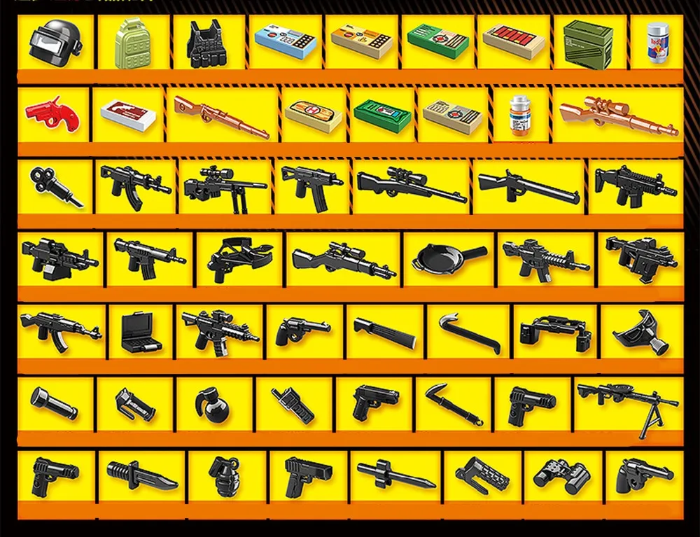 PUBG FPS игра парашют Ghillie костюм военный Победитель Куриный Ужин A3 снайперская винтовка строительный блок фигурка игрушка подарок для мальчика