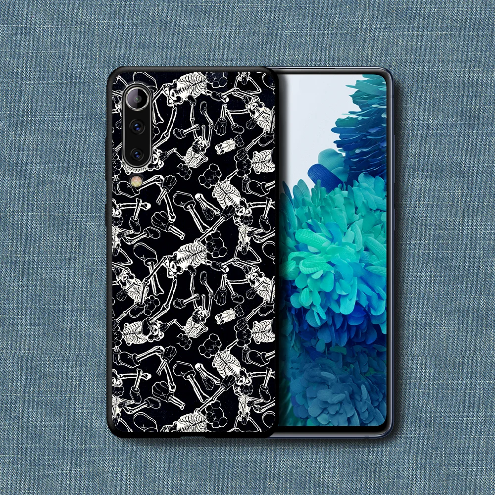 

KAW Trendy Brand Phone Case For Xiaomi Mi Note 10 A3 9 MAX 3 A2 8 9 Lite Pro Ultra black Cell Luxury Funda 3D Back Trend Shell