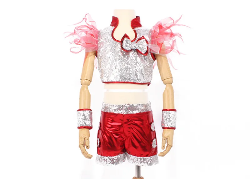 Костюм для мальчиков и девочек блестящий бальных танцев выступлений