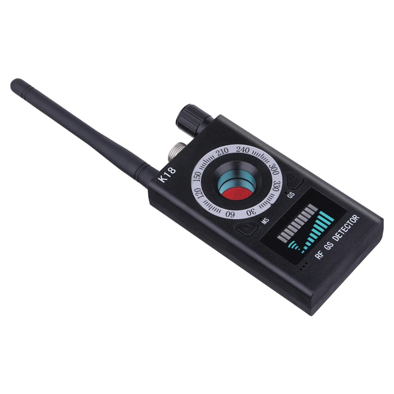 1MHz-6.5GHz K18 Multi-function Anti-spy Detector Camera GSM Audio Bug Finder GPS Signal Lens RF Tracker Detect Wireless Products |
