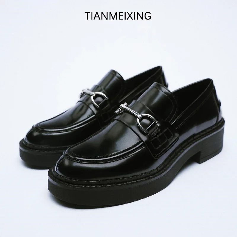 

Брендовые дизайнерские маленькие кожаные туфли в британском стиле, новинка 2021, черные повседневные топ-сайдеры на плоской подошве для колл...