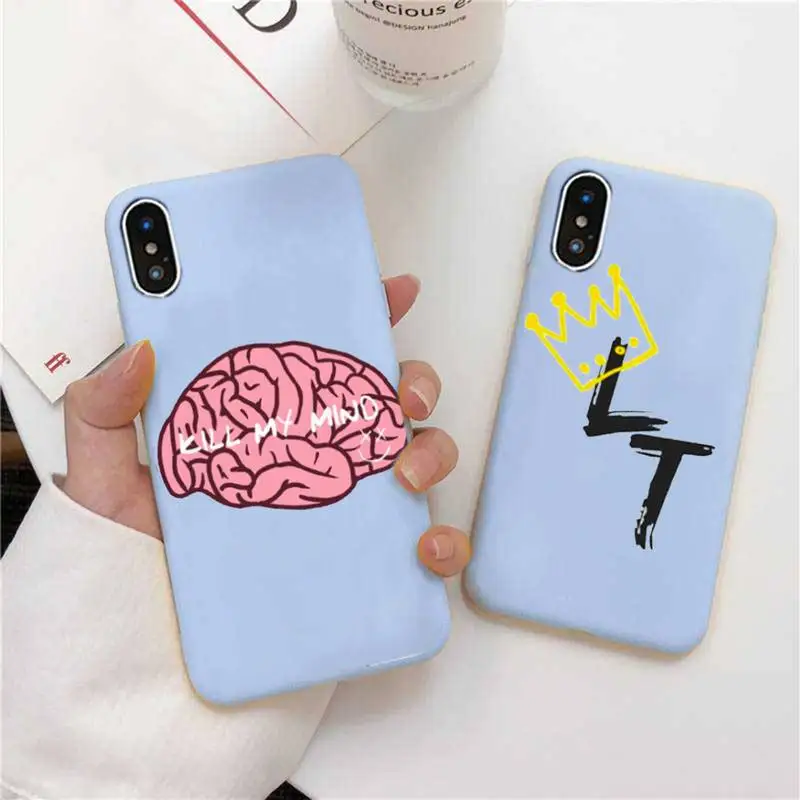 

Louis Tomlinson One Direction Phone Case For IPhone 6s 7 8 Plus X Xs Xr Xsmax 11 12 Pro Promax 12mini Candy Blue Silicone Cover