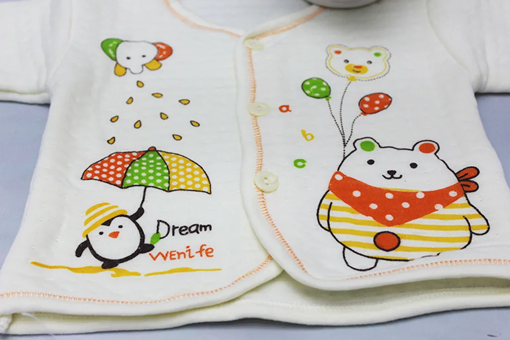 Комплект одежды для новорожденных из 5 предметов Топ с длинным рукавом + шапка