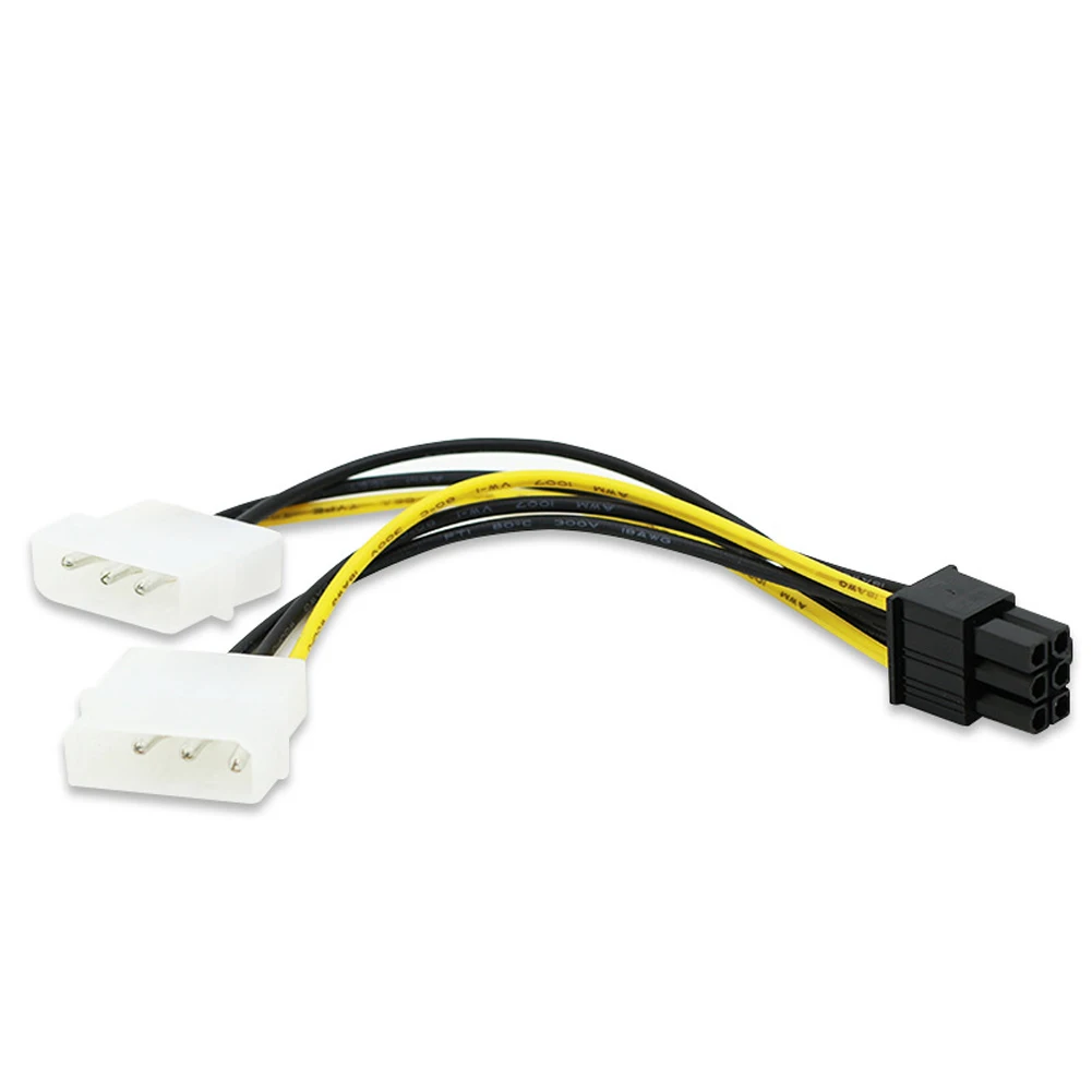 2 шт. графическая карта видео P4 до P6 кабель питания PCI Express разъемы конвертер