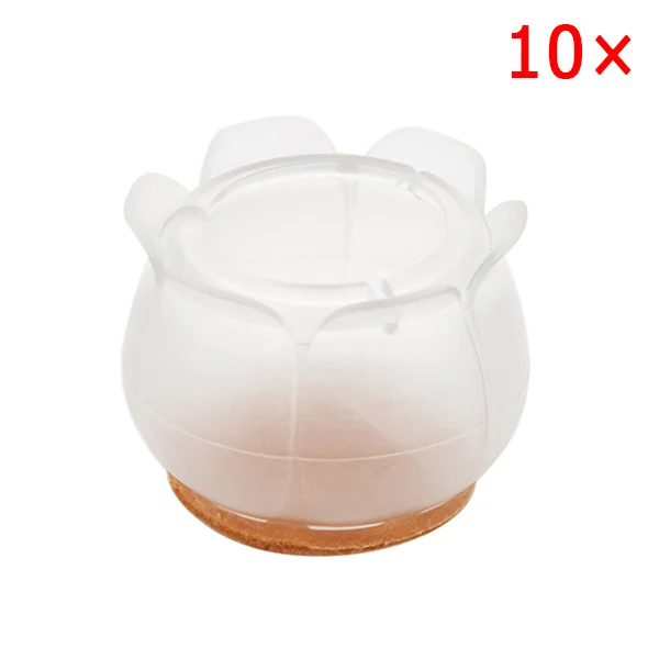 style 12 10pcs Silicone Rectangle Square Round Chair Leg Caps Feet Pads Furniture Table Covers Wood Floor Protectors can CSV - Цвет: style 12