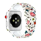 Ремешок для Apple Watch 4, 3, 5, 6, se силиконовая повязка на запястье с рисунком, 44 мм, 40 мм, 42 мм, 38 мм