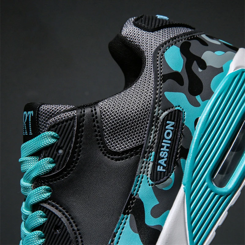 

Men Sneakers 2020 Breathable Lightweight Air Cushion Sports Trail Running Shoes Fashion Contrast Color Trainers Men Tennis Shoes