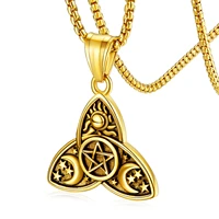 gift march goddess necklace stainless steel18k gold plated wiccan jewelry women exquisite packaging personalizedcp500