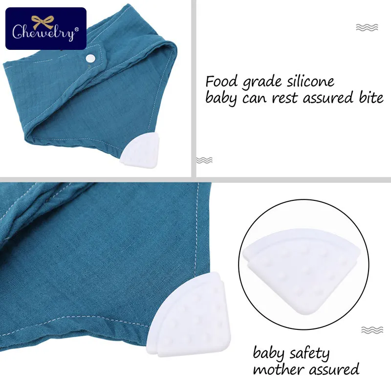 Let's Make Baby Bib Cotton Accessories Newborn Wholesale 1pc Solid Color Snap Button Soft Triangle Towel Feeding Drool Bibs | Детская