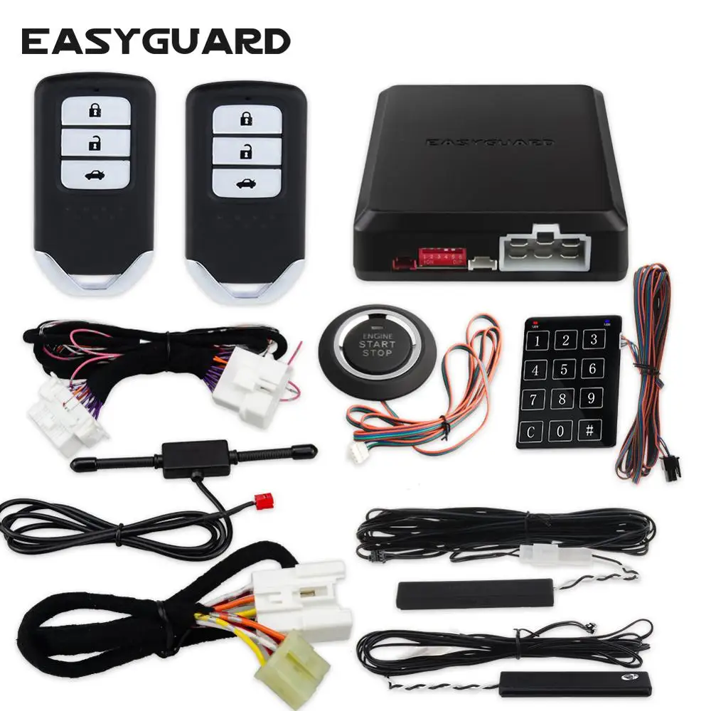 EASYGUARD CAN BUS pke Автоматическая блокировка разблокировка Подходит для Honda CRV Civic fit City