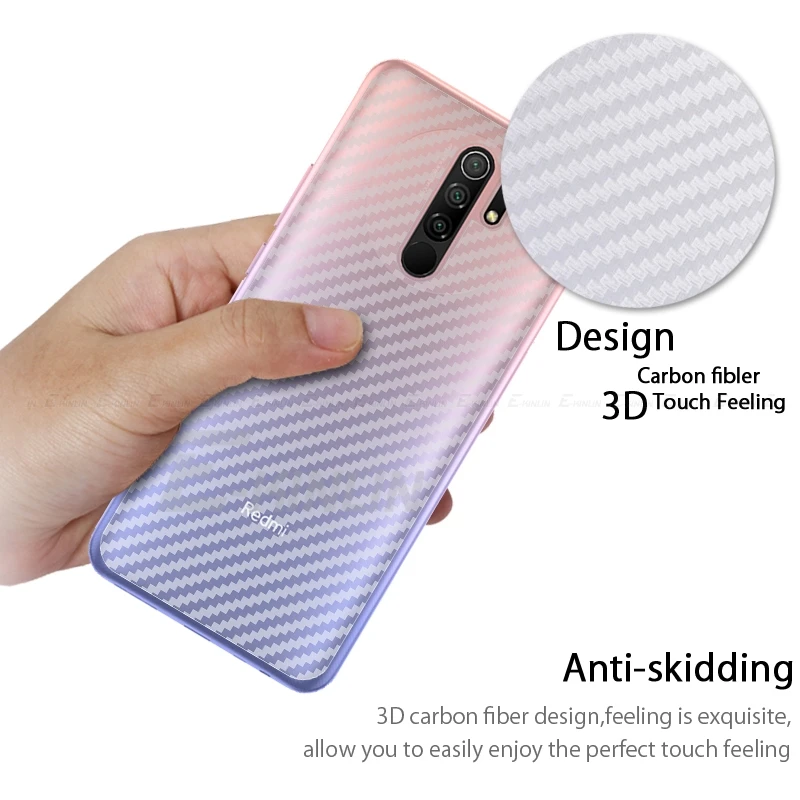 Задняя крышка из углеродного волокна пленка для Xiaomi Redmi 9A 9C NFC 9i 9 9T Prime 6 Pro Защитная