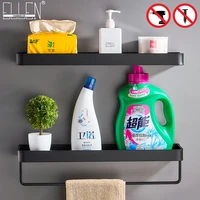 black bath shelves bathroom shelf organizer nail free shampoo holder shelves storage shelf rack bathroom basket holder el1018