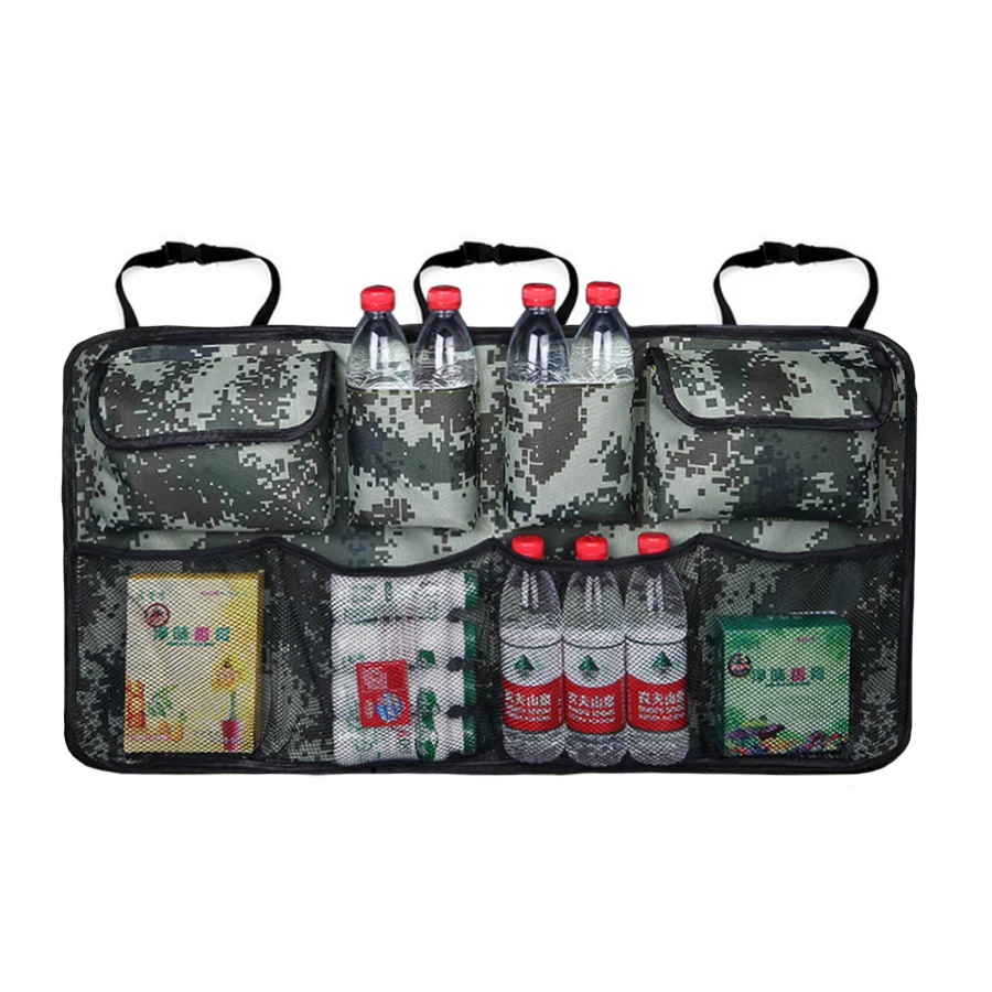 

Автомобильный задний сумка для хранения на спинку сиденья ткань Оксфорд багажник Организатор многоцелевого использования на заднем сиден...