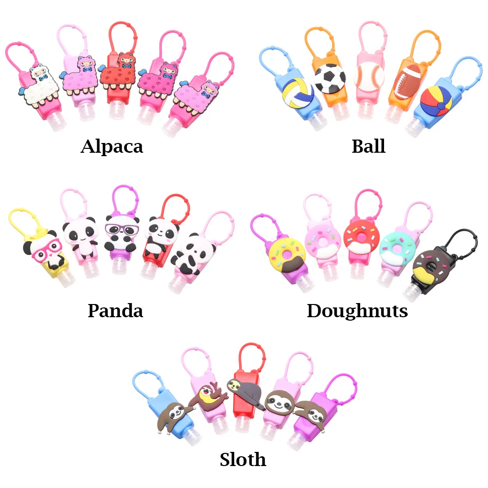 5 шт./упак. 30 мл силиконовый чехол с персонажами из мультфильмов панда Альпака