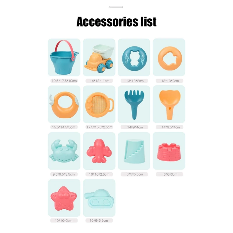 

Beach Toys for Kids Baby Beach Game Toys Children Sandbox Set Kit Summer Toys for Beach Play Sand Water Game