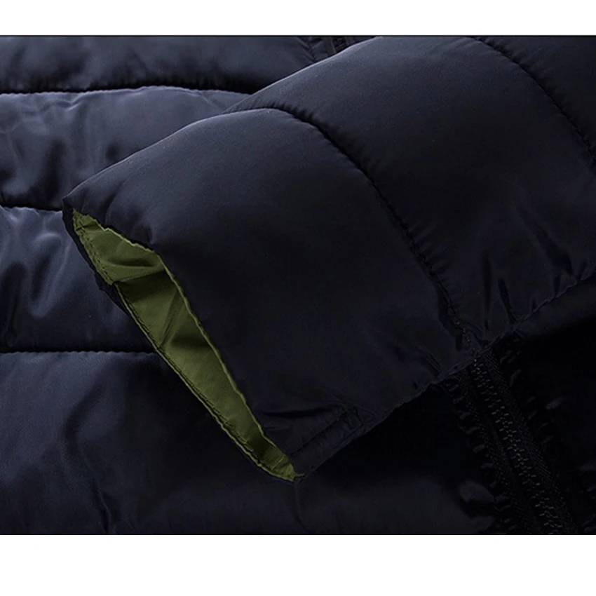 2019 Зимняя парка мужская куртка и Одежда большого размера зимние куртки синий